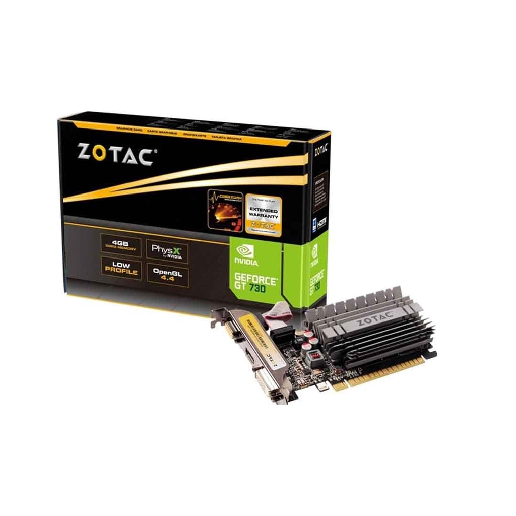 ZOTAC ZONE NVIDIA GeForce GT 730 4GB 64-Bit DDR3 Graphics Card