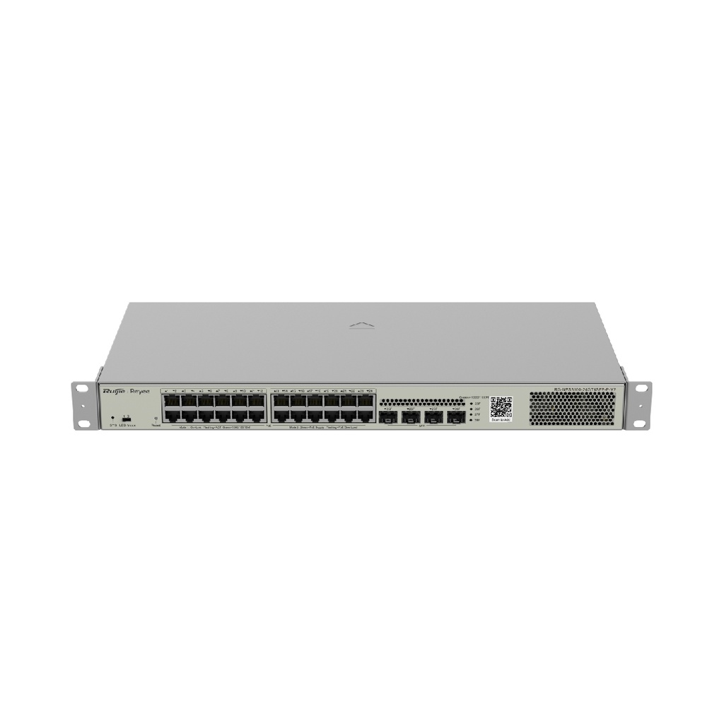 Ruijie Reyee RG-NBS3100-24GT4SFP-P-V2, 28-port Gigabit Layer 2 Cloud-verwalteter PoE Switch