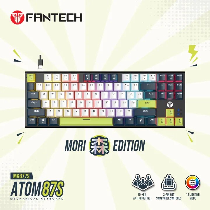Fantech ATOM87S MK877S Mori Edition RGB Mechanical Keyboard