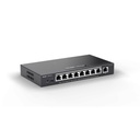 Ruijie Reyee RG-ES209GC-P 8-Port 10/100/1000 Mbps Poe+ with 1-Port Gigabit Cloud Managed Switch