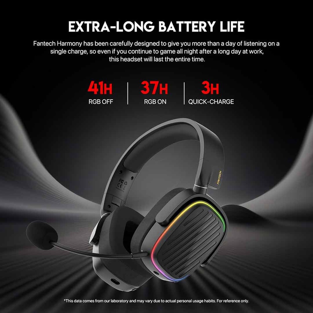 Fantech Harmony WHG02 Wireless & Bluetooth Headphone Tri Mode Connection