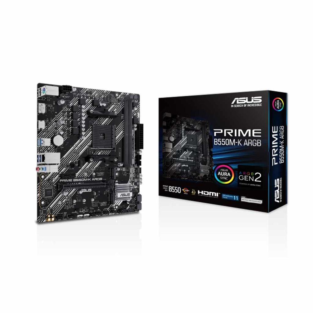 Asus Prime B550M-K ARGB Motherboard