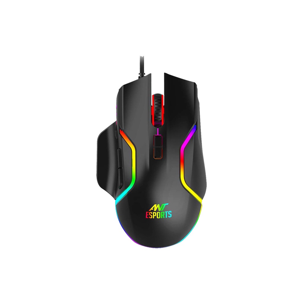 ANT Esports GM320 RGB Programmable Optical Gaming Mouse (12800 DPI)