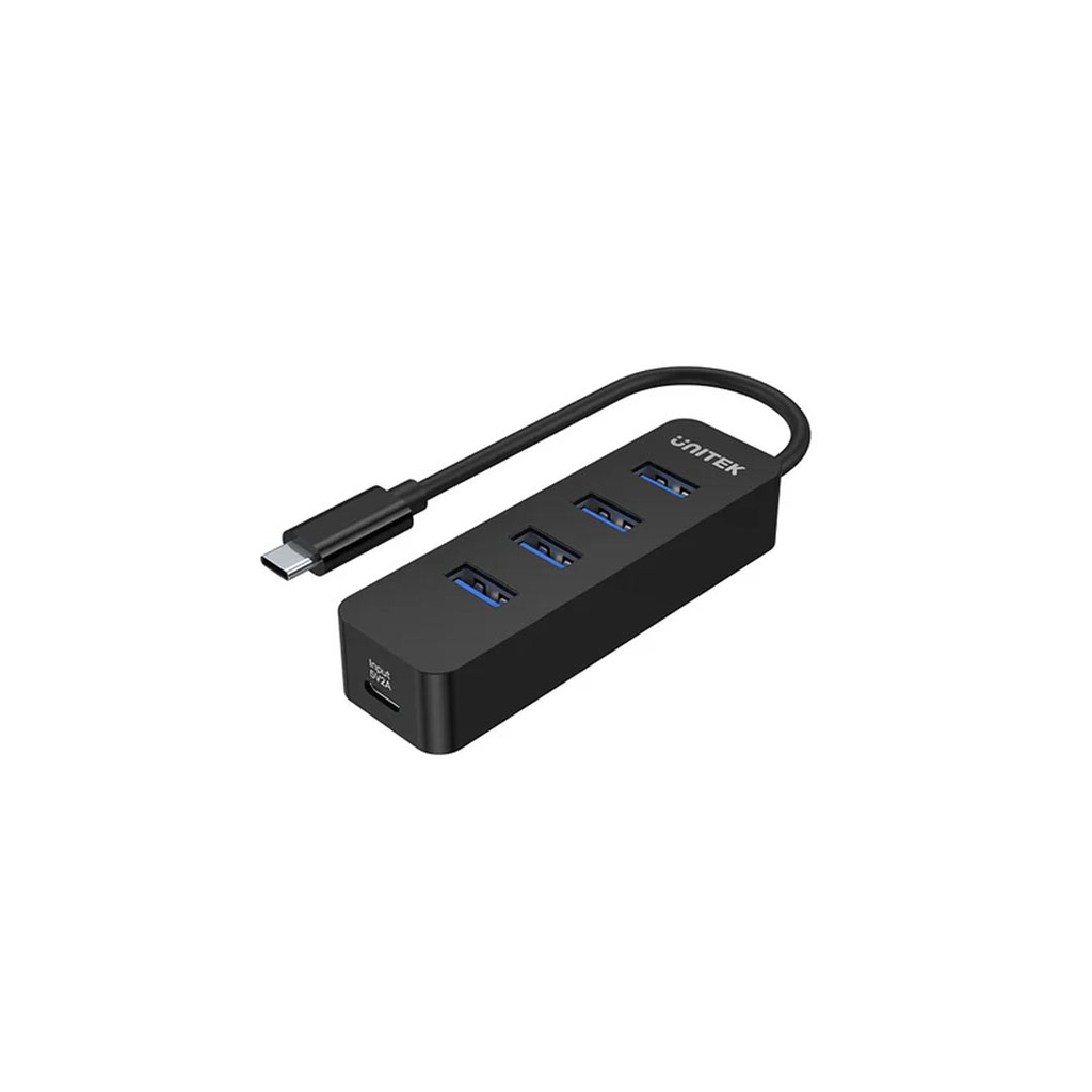 UNITEK H1117B uHUB Q4 4-Port USB-C to USB-A 5Gbps Hub With Optional USB-C Power