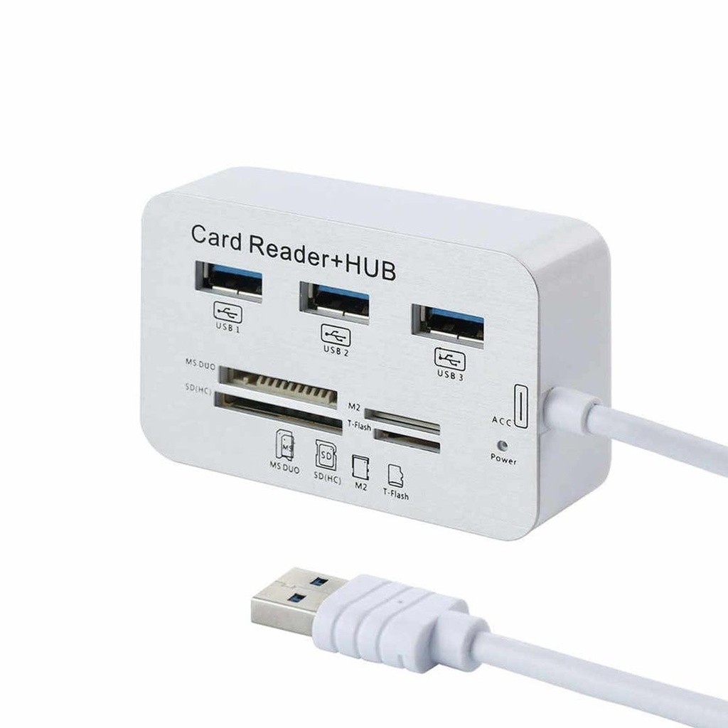 3-Port USB 3.0/3.1 5GbPS Hub With Card Reader