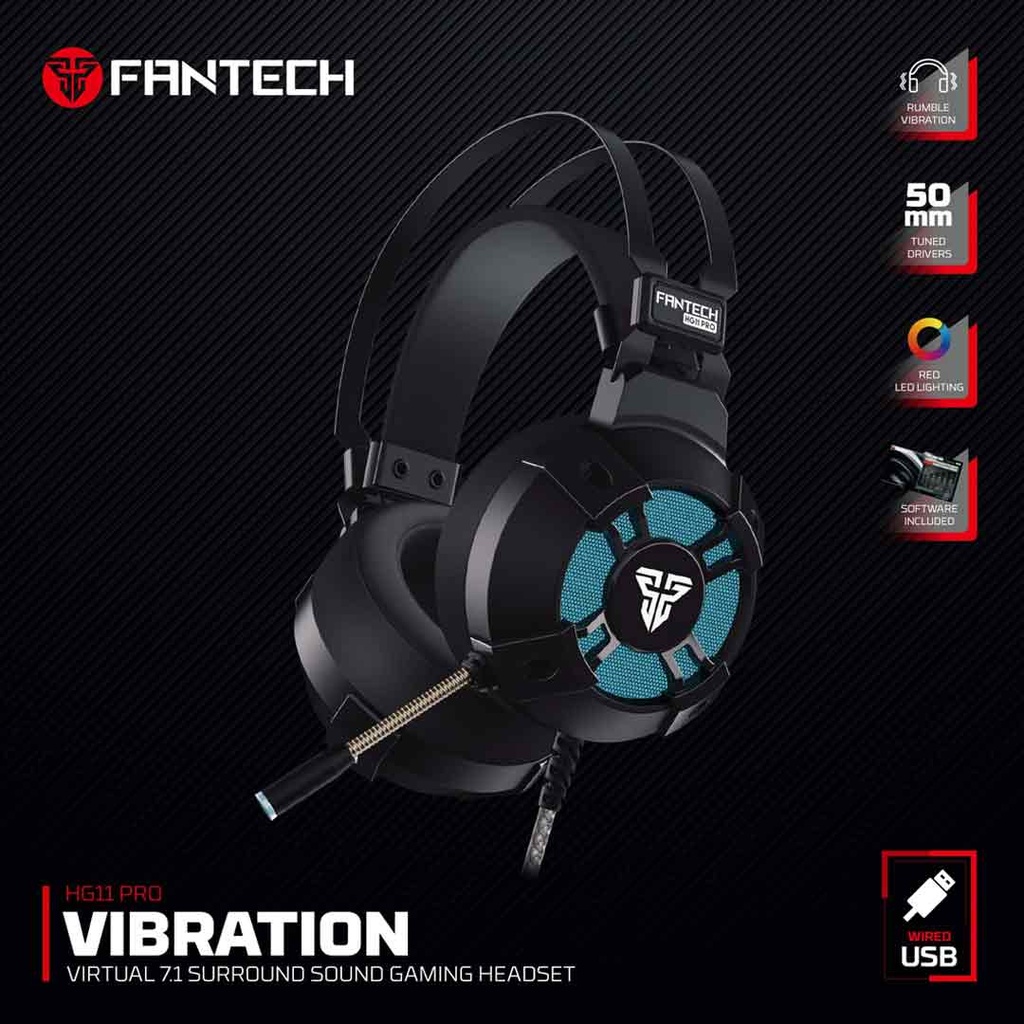 Fantech HG11 Pro Vibration 7.1 Wired Gaming Headphone