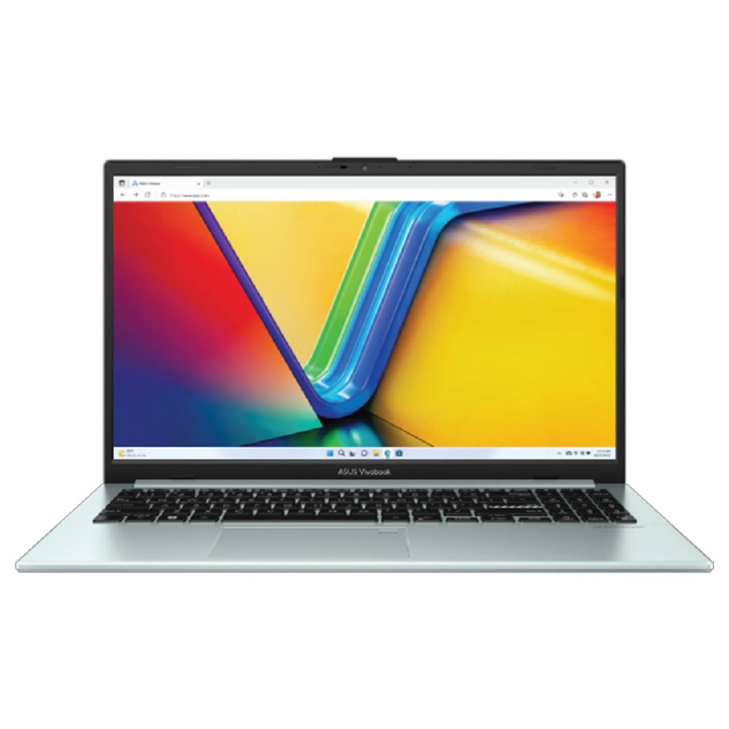 Asus Vivobook Go 15 E1504FA-BQ2375W Ryzen 5 7520U | 8GB RAM | 512GB SSD | AMD Radeon Graphics | 15.6" FHD Display | Windows 11 | Backlit Keyboard | Fingerprint | Backpack | Mouse | Grey Green | 2 Years Int'l Warranty | 1-year Perfect Warranty
