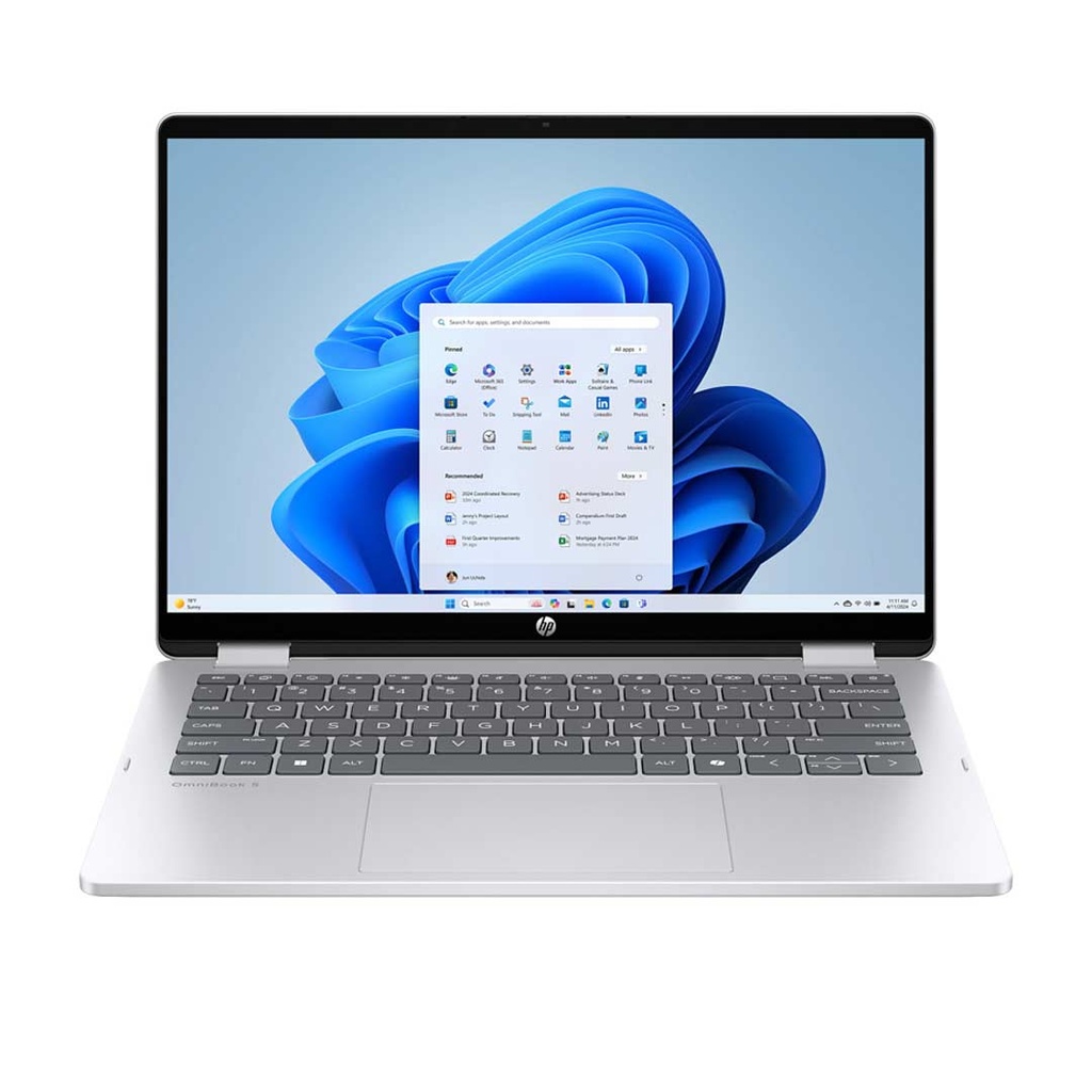 HP OmniBook 5 Flip (14-fp0023dx) Intel Core 7-150U | 16GB RAM | 512GB SSD | Intel(R) Graphics | 14th Gen | 14.0" 2K IPS Multi-Touch 360 Display | Windows 11 | Ceramic White | Backlit Keyboard | 1 Year Warranty