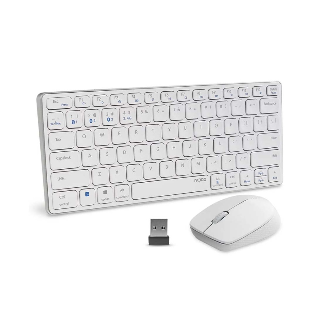 Rapoo 9050M Wireless & Bluetooth Keyboard Mouse Combo