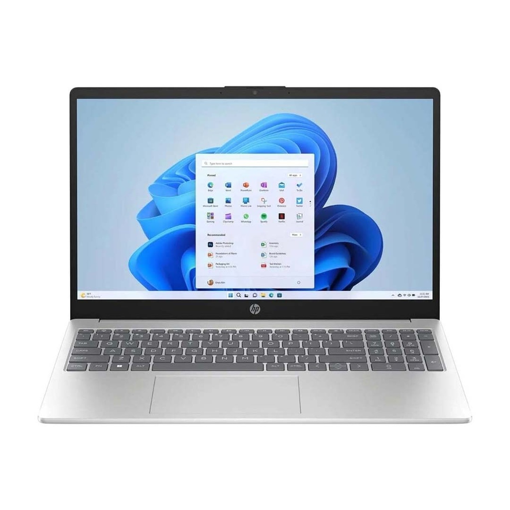 HP Laptop (15s-fc0122nia) AMD Ryzen 5 7520U | 8GB RAM | 512GB SSD | AMD Radeon Graphics | 15.6" FHD Display | Backlit Keyboard | Silver | 1 Year Warranty