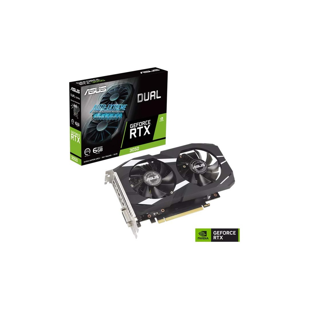 Asus Geforce RTX 3050 6GB GT III GDDR6 Graphics Card Dual Fan (DUAL-RTX3050-6G)