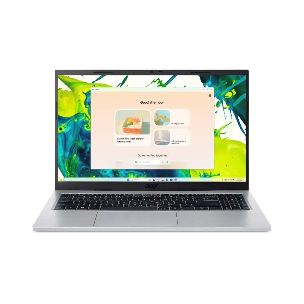 Acer Aspire Go 15 (AG15-72P-55R5) Intel® Core™ 5 120U | 16GB RAM | 512GB SSD | Intel® Graphics | 15.6″ FHD IPS SlimBezel Display | Windows 11 | Pure Silver | 2 Years Warranty