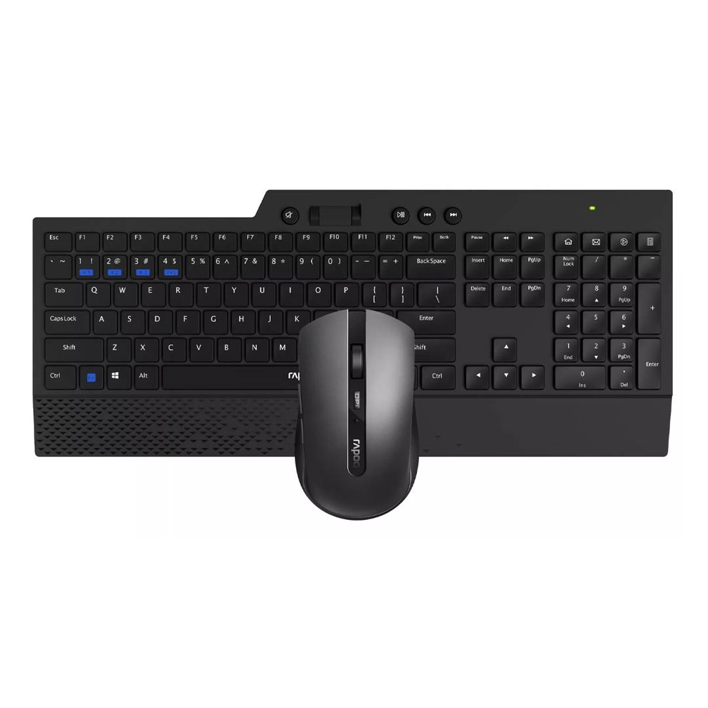 Rapoo 8200T Multi-Mode Wireless Keyboard & Mouse Combo