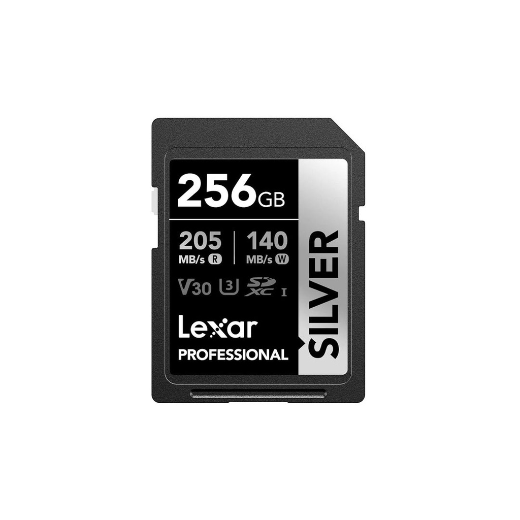 Lexar Silver 256GB Micro SDXC UHS-I Flash V30 205MB/s Memory Card