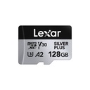 Lexar Silver Plus A2 128gb Micro SDXC UHS-I Flash V30 205MB/s Memory Card