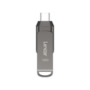 Lexar 128GB JumpDrive Dual Drive D400 USB 3.2 Gen 1 Type-C & Type-A Flash Drive