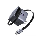 UGREEN 45W GaN Fast Charger with Retractable Cable