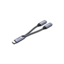 UNITEK M206A USB-C Splitter 2-in-1 USB C Headset & Charge Adapter
