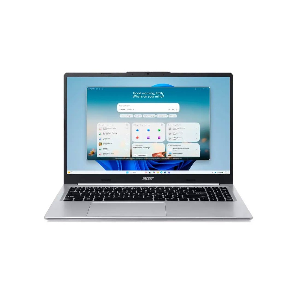 Acer Aspire Lite 15 (AL15-49P-R72J) Ryzen 7 7730U | 8GB RAM | 512GB SSD | AMD Radeon Graphics | 15.6" FHD IPS Display | Windows 11 | Light Silver | 2 Years Warranty