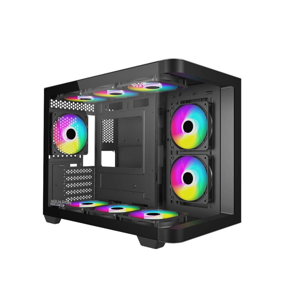Armaggeddon Aquaron X Curve 285 I M-ATX Curved Glass Gaming PC Case