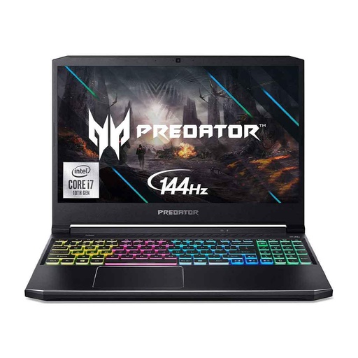 Acer Laptop Predator Helios 300 (PH315-53-773T) I7/8GB/512GB/6GB GTX1660Ti DDR6/10th/15.6'' FHD IPS Gaming Laptop