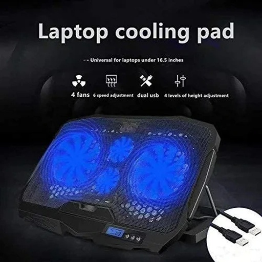 N-Tech Turbo T5 Laptop Cooling Pad (Non-Display)