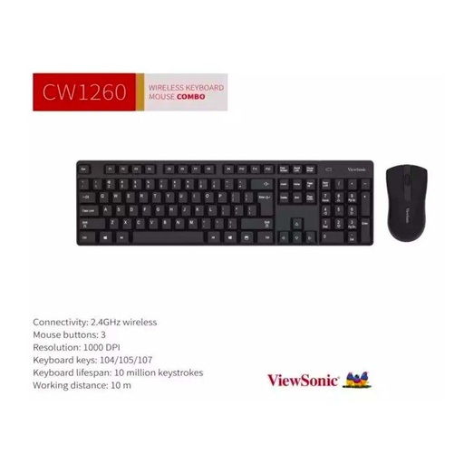 ViewSonic CW1260 Keyboard + Mouse (Combo)