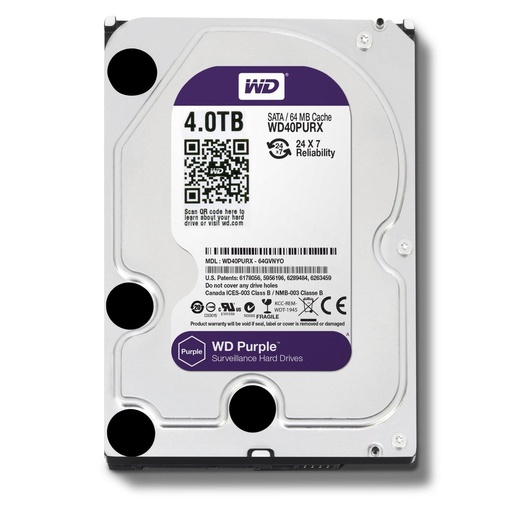 WD 4TB Purple HDD (Surveillance) Internal