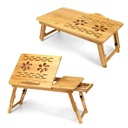 Foldable Wooden Laptop Table With Dual Cooling Fan