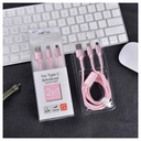 Type-C & Android Data Cable 2 in 1(Rose Gold)