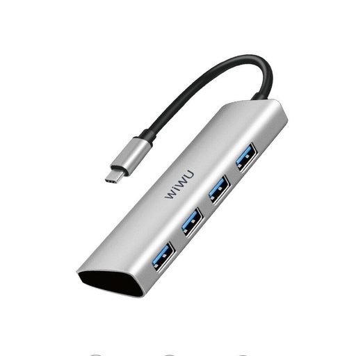 WiWu A440 Alpha 4 in 1 Type C to 4-Port USB HUB Adapter