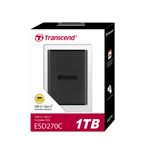 [TS1TESD270C] Transcend 1TB Portable SSD 3.1 (TS1TESD270C)