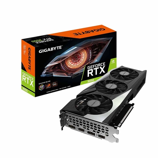 Gigabyte Nvidia Geforce RTX 3050 Gaming OC 8GB / GDDR6 Graphic Card With 3X Cooling Fan