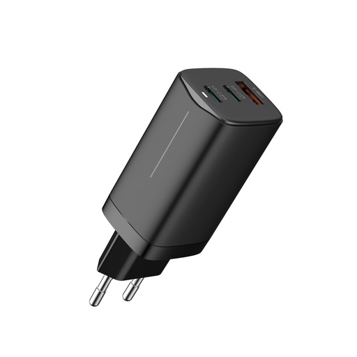 [TC-6521] WiWU GaN Tech 65W Fast Charging 3 IN 1 Wall-Charger Power Adapter