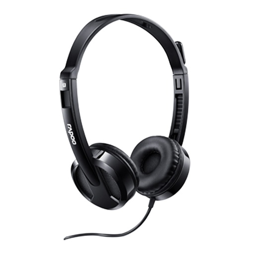 Rapoo H100 - Black - 3.5mm Wired Stereo Headset
