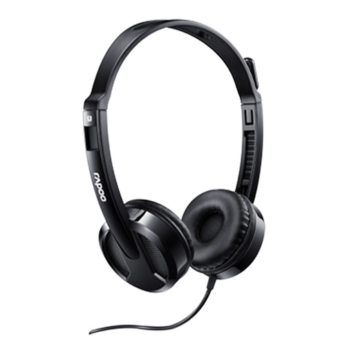 Rapoo H100 3.5mm Wired Stereo Headset (Black)