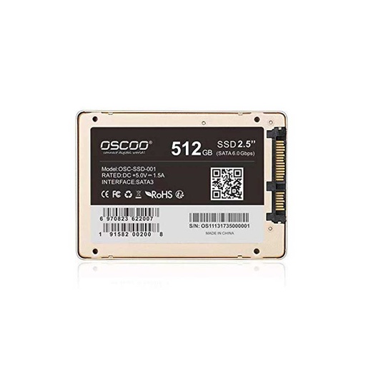 OSCOO 512GB SSD 2.5 Inch Internal Solid State Drive