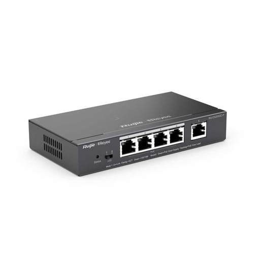 [RG-ES205GC-P] Ruijie Reyee RG-ES205GC-P, 5-Port Gigabit Cloud Mananged PoE Switch