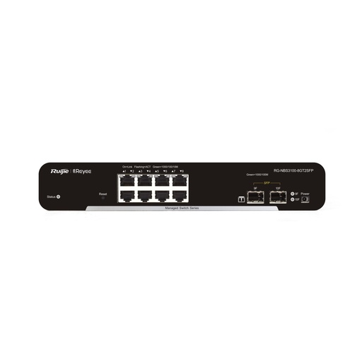 [RG-NBS3100-8GT2SFP] Ruijie Reyee RG-NBS3100-8GT2SFP 8-Port Gigabit L2 Managed Switch With 2 SFP