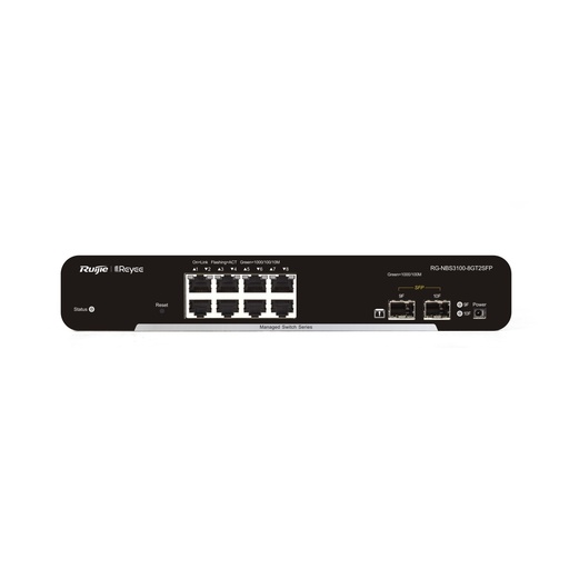 [RG-NBS3100-8GT2SFP] Ruijie Reyee RG-NBS3100-8GT2SFP 8-Port Gigabit with 2-Port SFP L2 Managed Switch