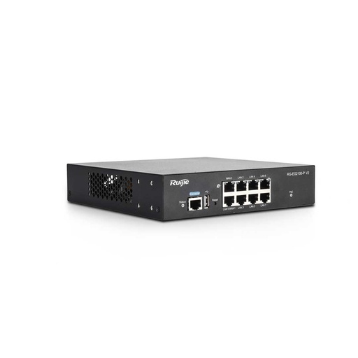[RG-EG2100-P V2] Ruijie Reyee RG-EG2100-P V2 All-in-One Smart Security Gateway, 8 GE ports up to 7x POE/POE+