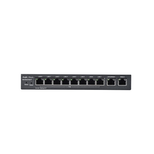 [RG-EG210G-P] Ruijie Reyee RG-EG210G-P 10-Port Gigabit Cloud Managed PoE Router