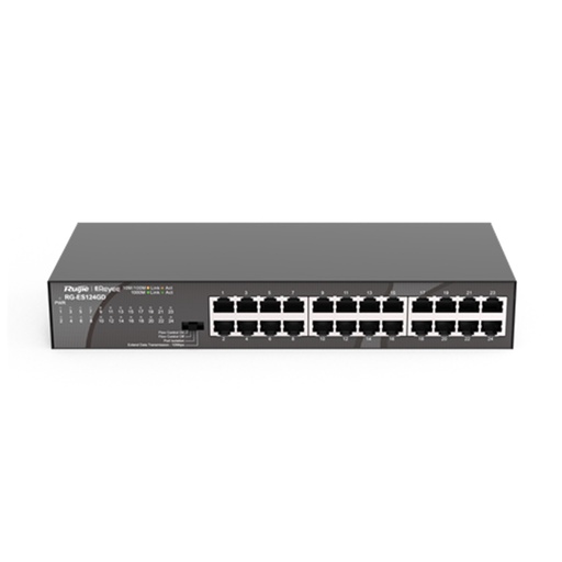 [RG-ES124GD] Ruijie Reyee RG-ES124GD 24-Port Gigabit Unmanaged Metal Switch