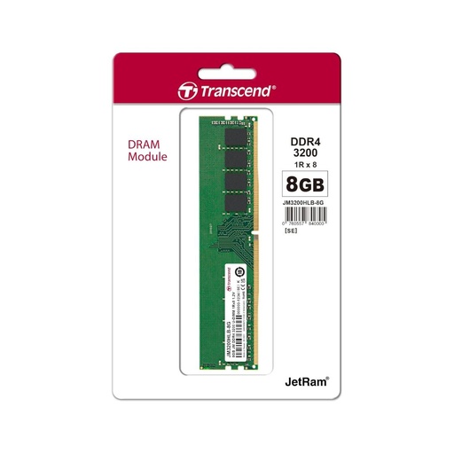 [JM3200HLG-8G] Transcend Desktop Ram 8GB DDR4 (3200Mhz)