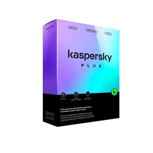 Kaspersky Plus : Security Performance and Privacy 2023 3 Devices | 1 Year | 1 Key