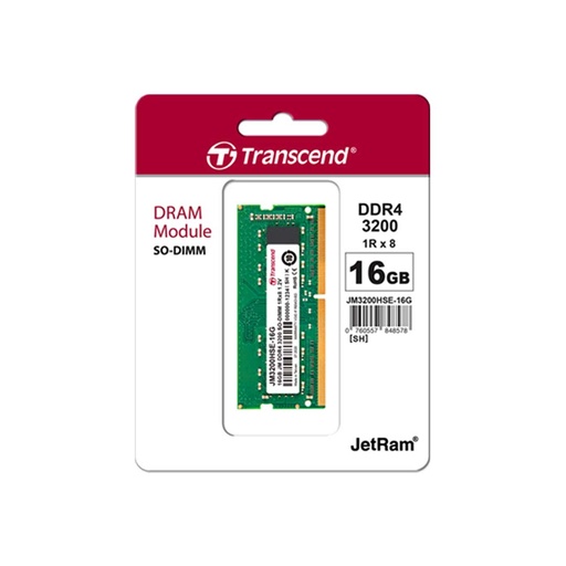 [JM3200HSE-16G] Transcend Laptop Ram 16GB DDR4 (3200Mhz)