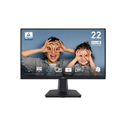 MSI Pro MP225 22" FHD 100Hz Business & Productivity Monitor (Black)