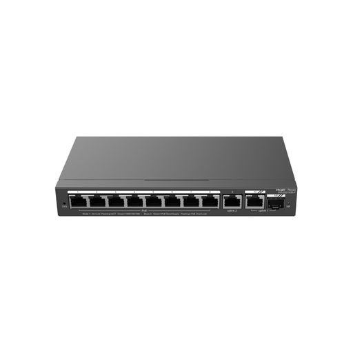 Ruijie Reyee RG-ES210GS-P 8-Port Gigabit PoE+ with SFP Smart Cloud Managed PoE Switch