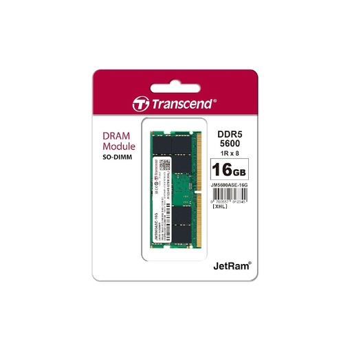 [JM5600ASE-16G] Transcend Laptop Ram 16GB DDR5 5600Mhz (JM5600ASE-16G)