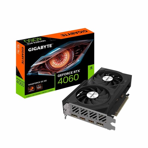 [GV-N4060WF2OC-8GB] GIGABYTE NVIDIA GeForce RTX 4060 WINDFORCE OC 8GB GDDR6 128-Bit Graphics Card